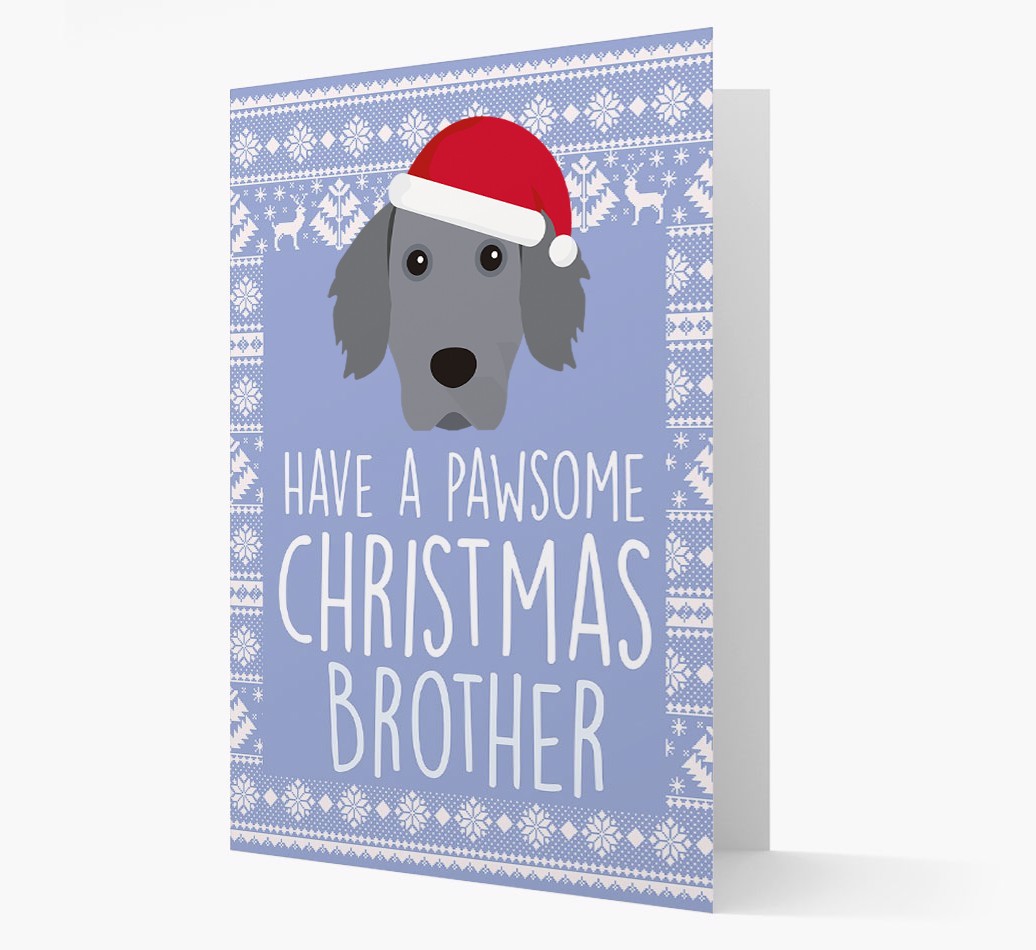 'Have a Pawsome Christmas' - Personalized {breedFullName} Christmas Card