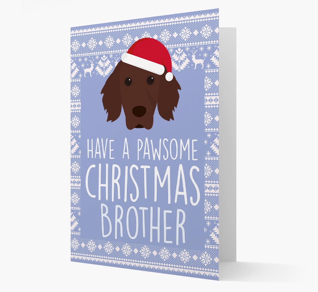 'Have a Pawsome Christmas' - Personalized {breedFullName} Christmas Card