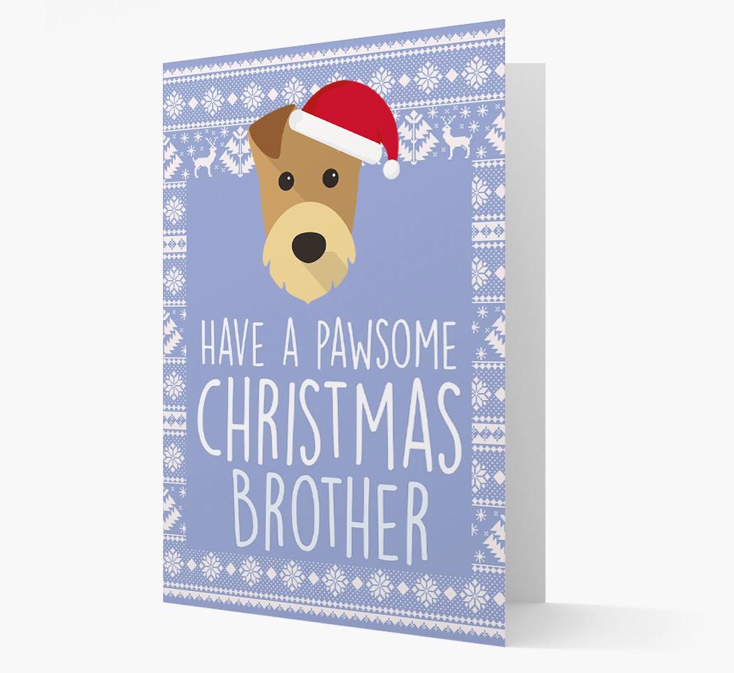 'Have a Pawsome Christmas' - Personalized {breedFullName} Christmas Card