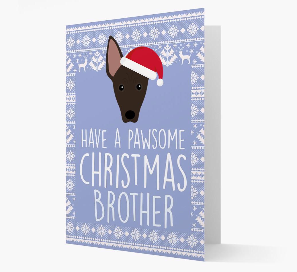 'Have a Pawsome Christmas' - Personalized {breedFullName} Christmas Card