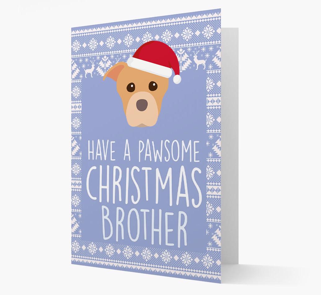 'Have a Pawsome Christmas' - Personalized {breedFullName} Christmas Card