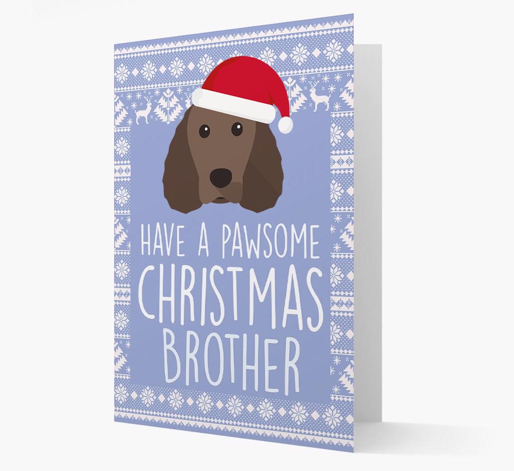 'Have a Pawsome Christmas' - Personalized {breedFullName} Christmas Card
