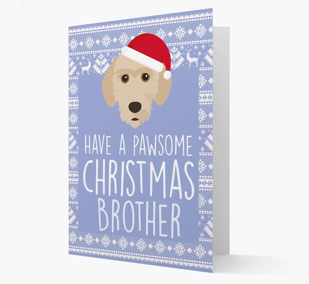'Have a Pawsome Christmas' - Personalized {breedFullName} Christmas Card