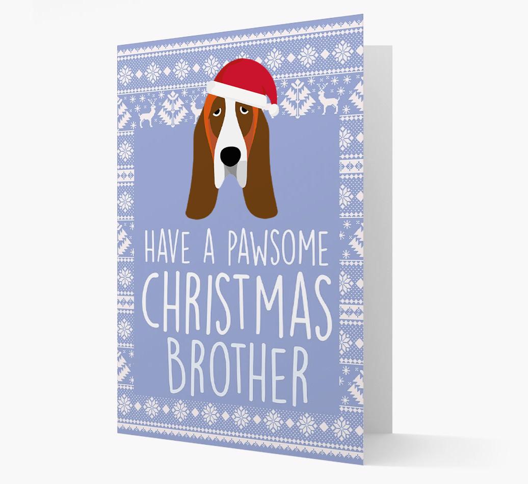 'Have a Pawsome Christmas' - Personalized {breedFullName} Christmas Card
