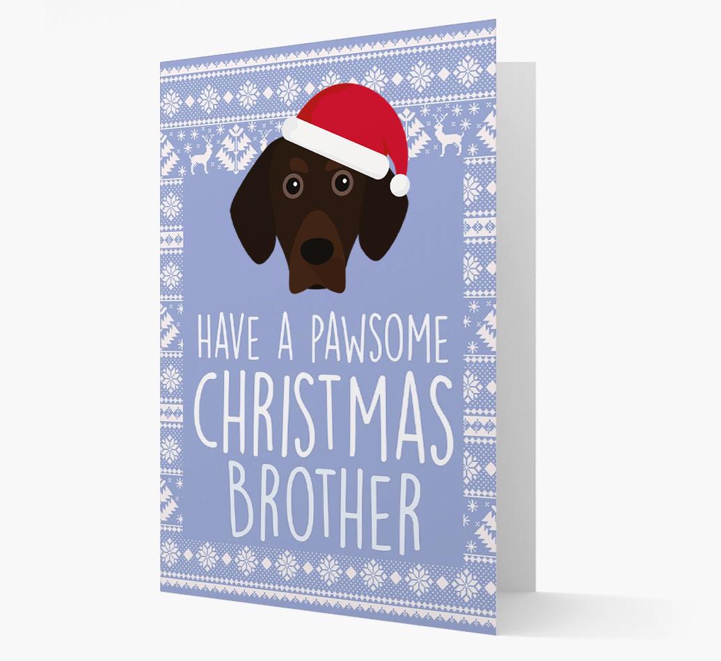 'Have a Pawsome Christmas' - Personalized {breedFullName} Christmas Card