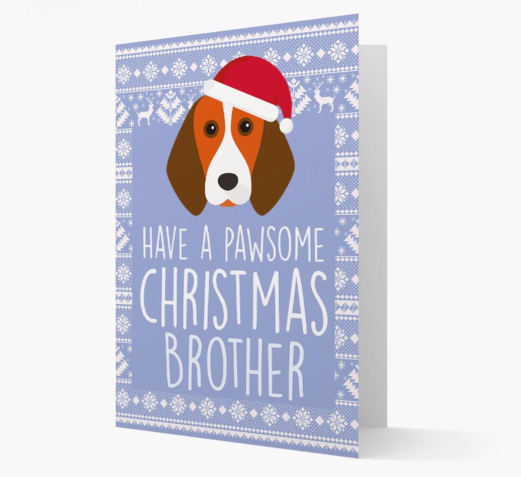 'Have a Pawsome Christmas' - Personalized {breedFullName} Christmas Card