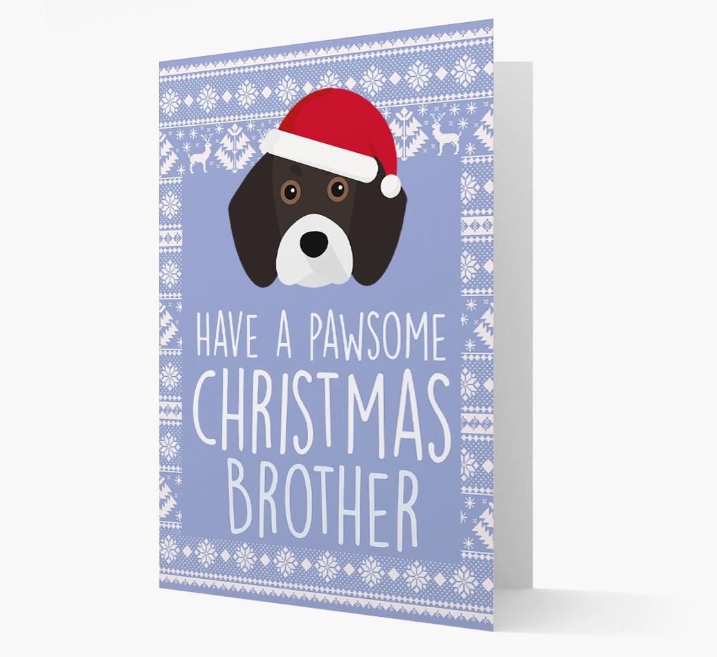 'Have a Pawsome Christmas' - Personalized {breedFullName} Christmas Card