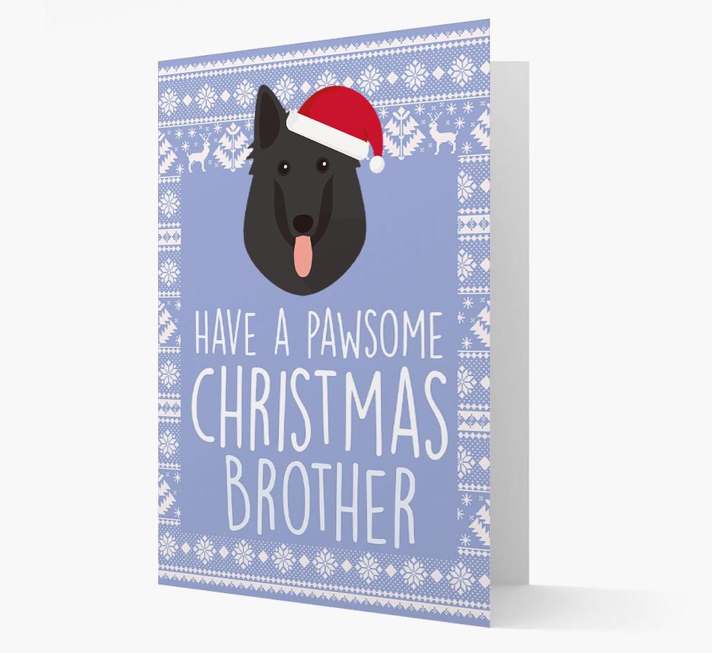 'Have a Pawsome Christmas' - Personalized {breedFullName} Christmas Card