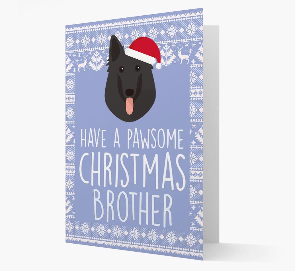 'Have a Pawsome Christmas' - Personalized {breedFullName} Christmas Card