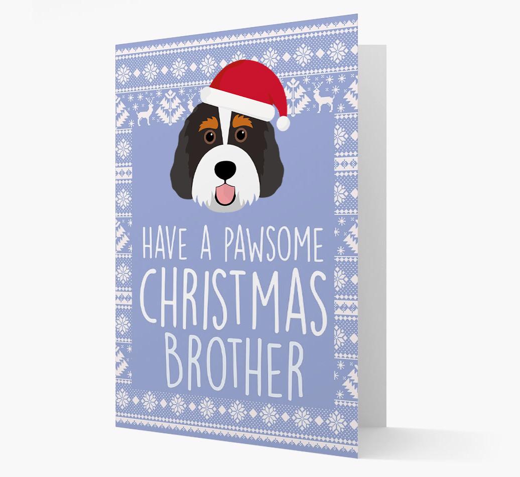 'Have a Pawsome Christmas' - Personalized {breedFullName} Christmas Card