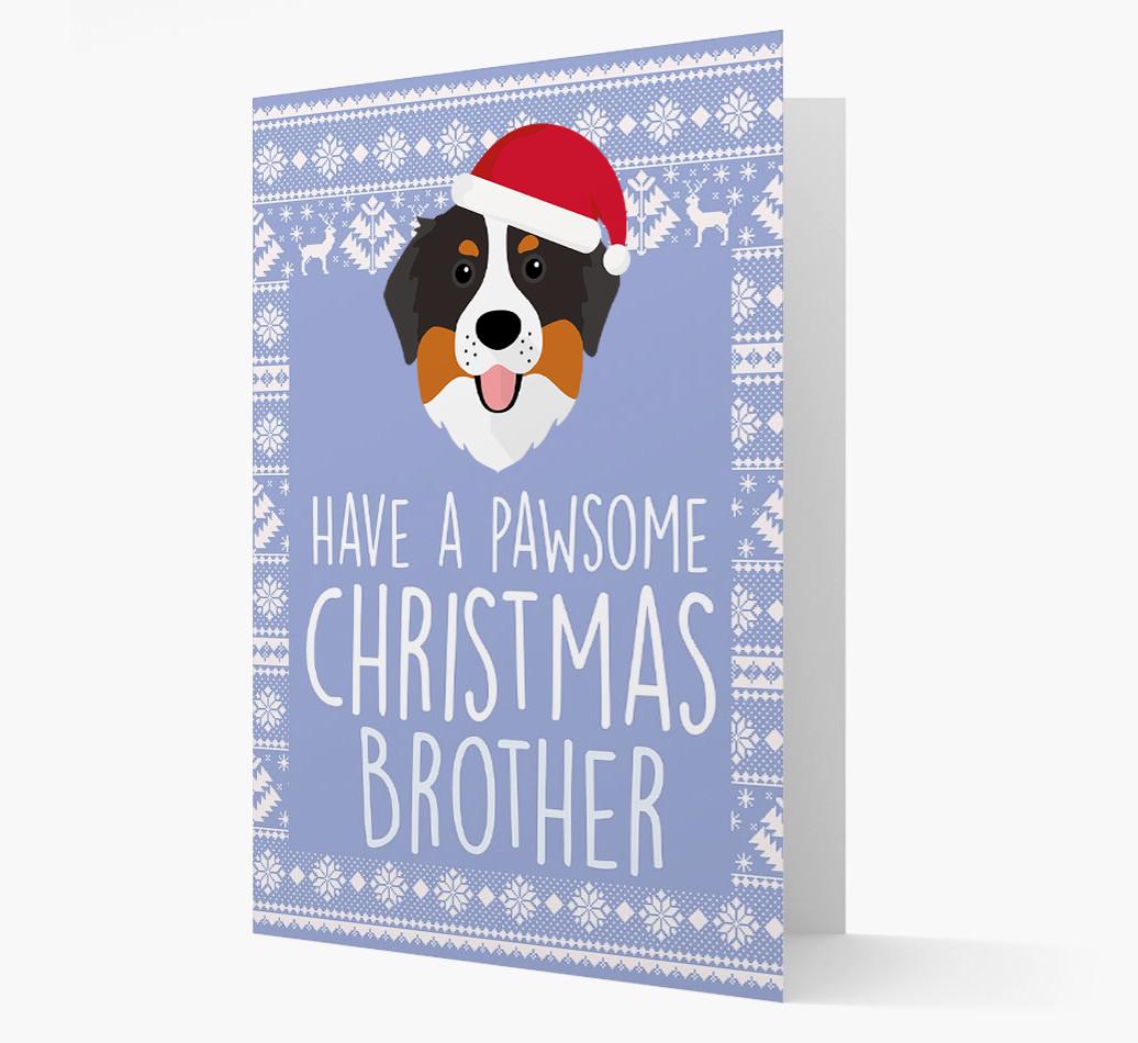 'Have a Pawsome Christmas' - Personalized {breedFullName} Christmas Card