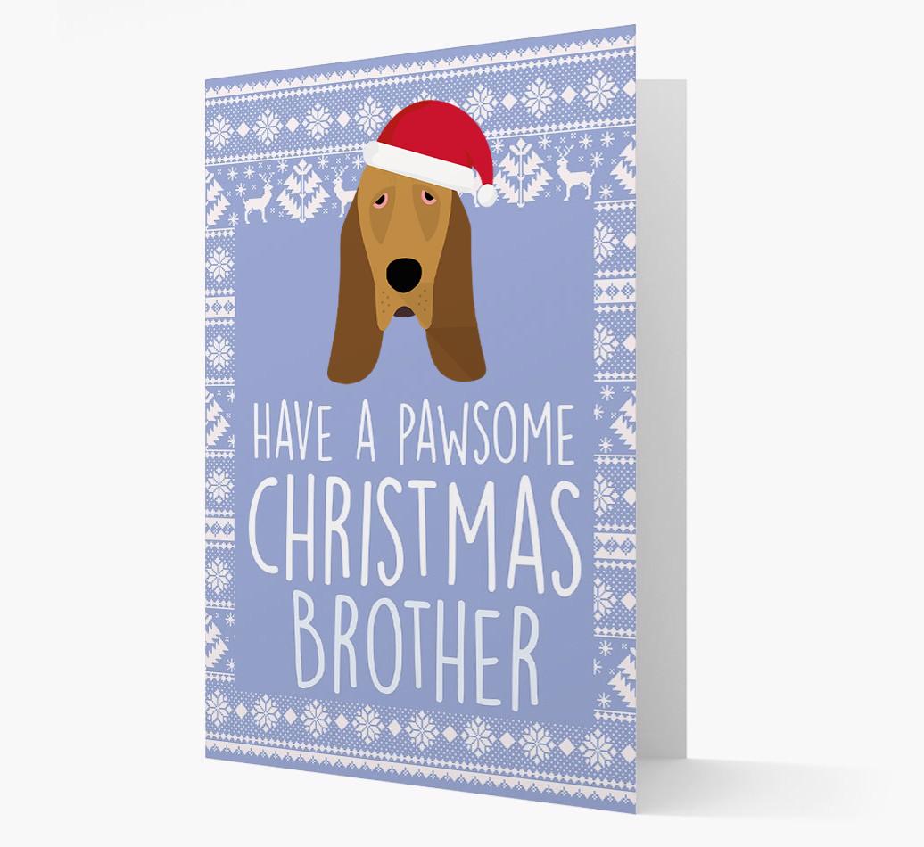 'Have a Pawsome Christmas' - Personalized {breedFullName} Christmas Card
