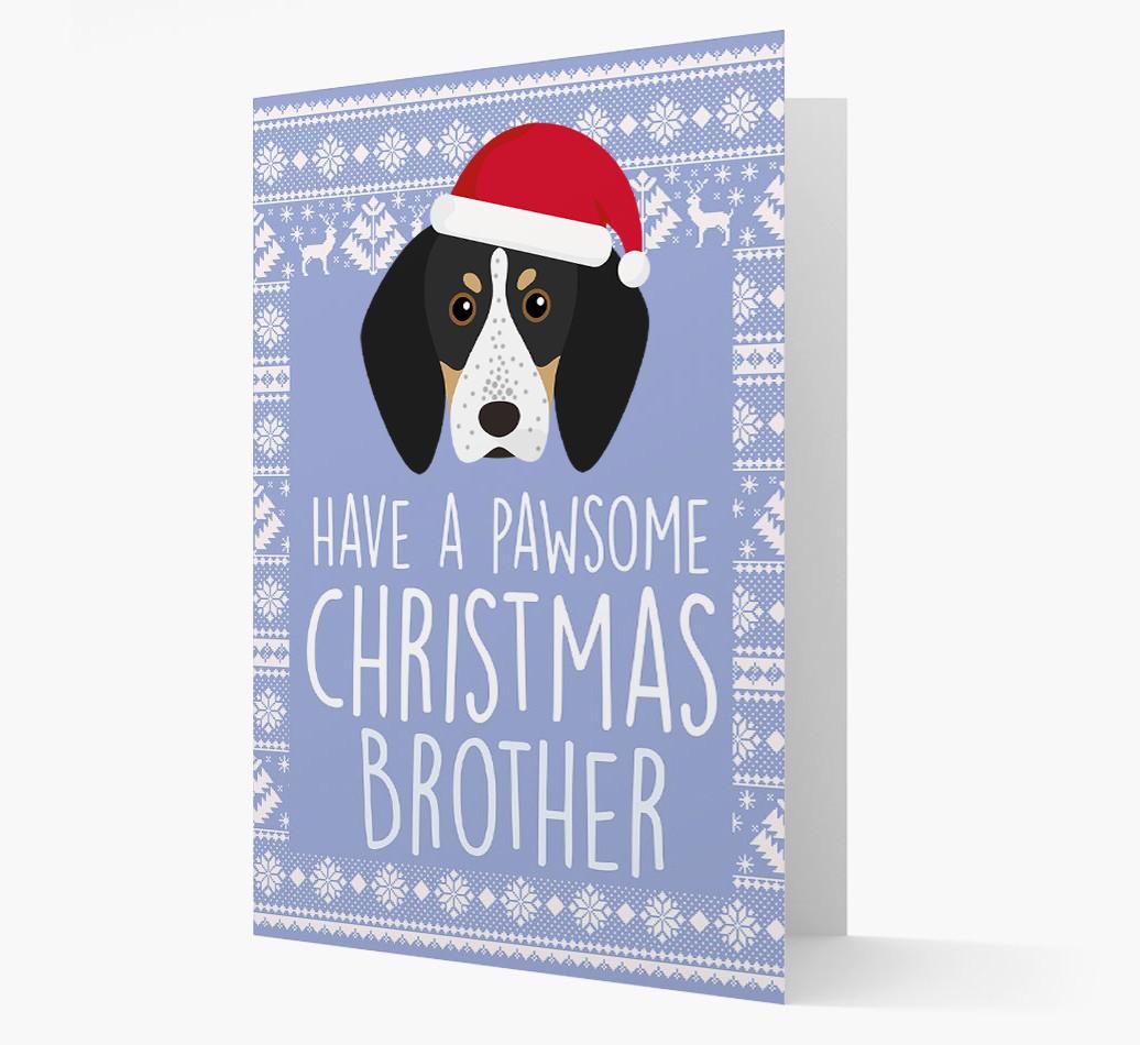 'Have a Pawsome Christmas' - Personalized {breedFullName} Christmas Card