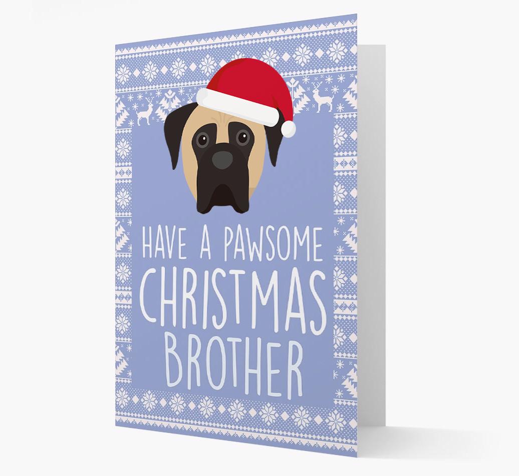 'Have a Pawsome Christmas' - Personalized {breedFullName} Christmas Card