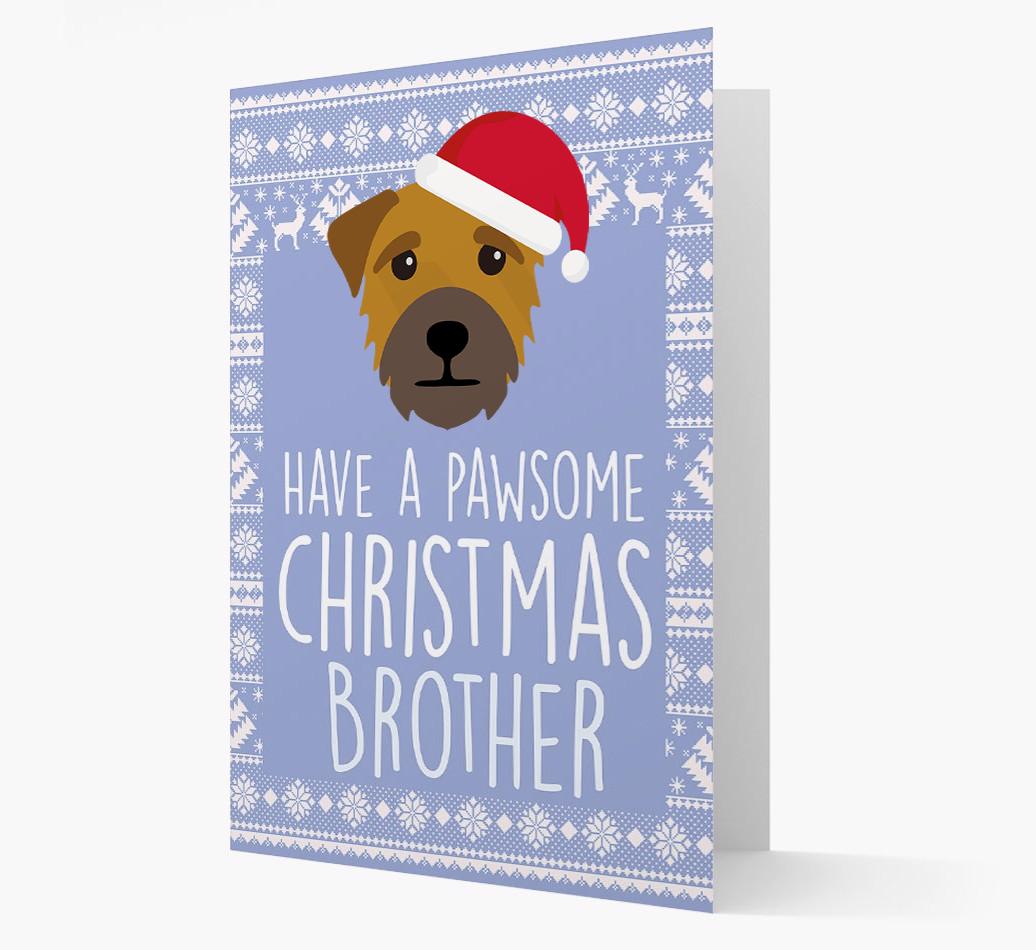 'Have a Pawsome Christmas' - Personalized {breedFullName} Christmas Card