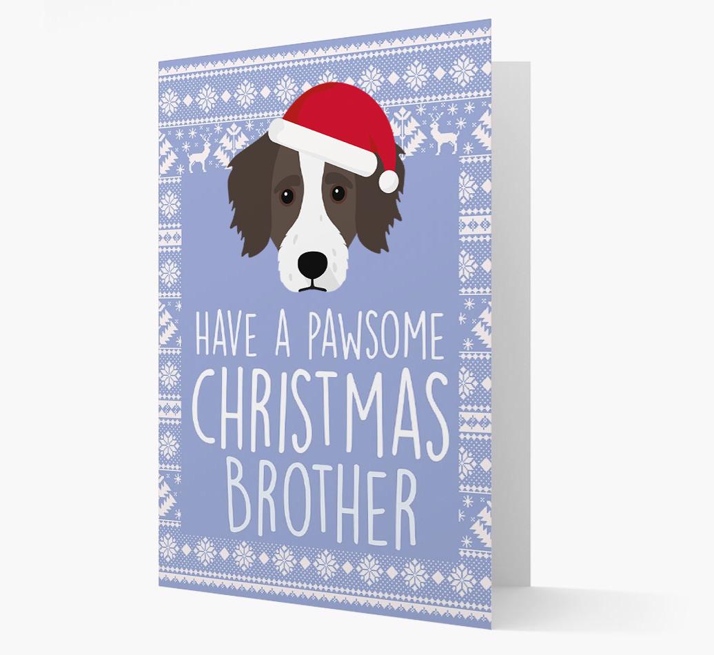'Have a Pawsome Christmas' - Personalized {breedFullName} Christmas Card