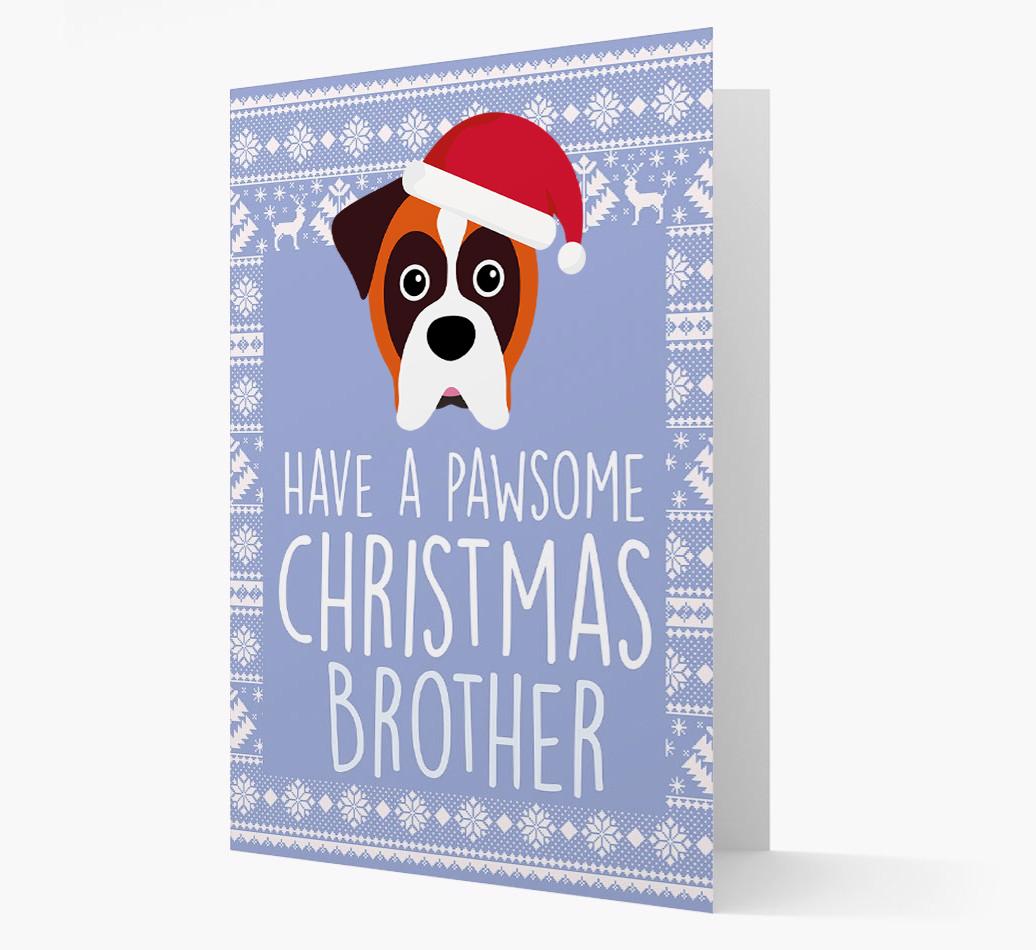 'Have a Pawsome Christmas' - Personalized {breedFullName} Christmas Card