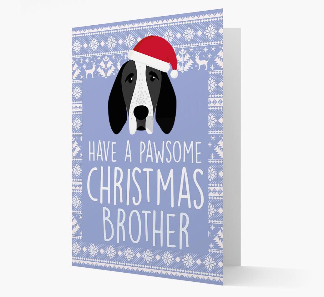 'Have a Pawsome Christmas' - Personalized {breedFullName} Christmas Card
