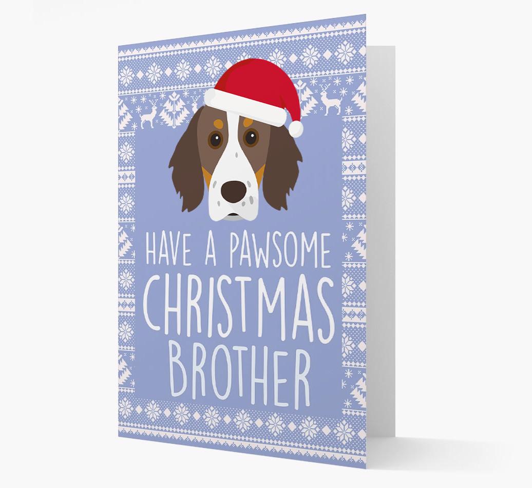 'Have a Pawsome Christmas' - Personalized {breedFullName} Christmas Card