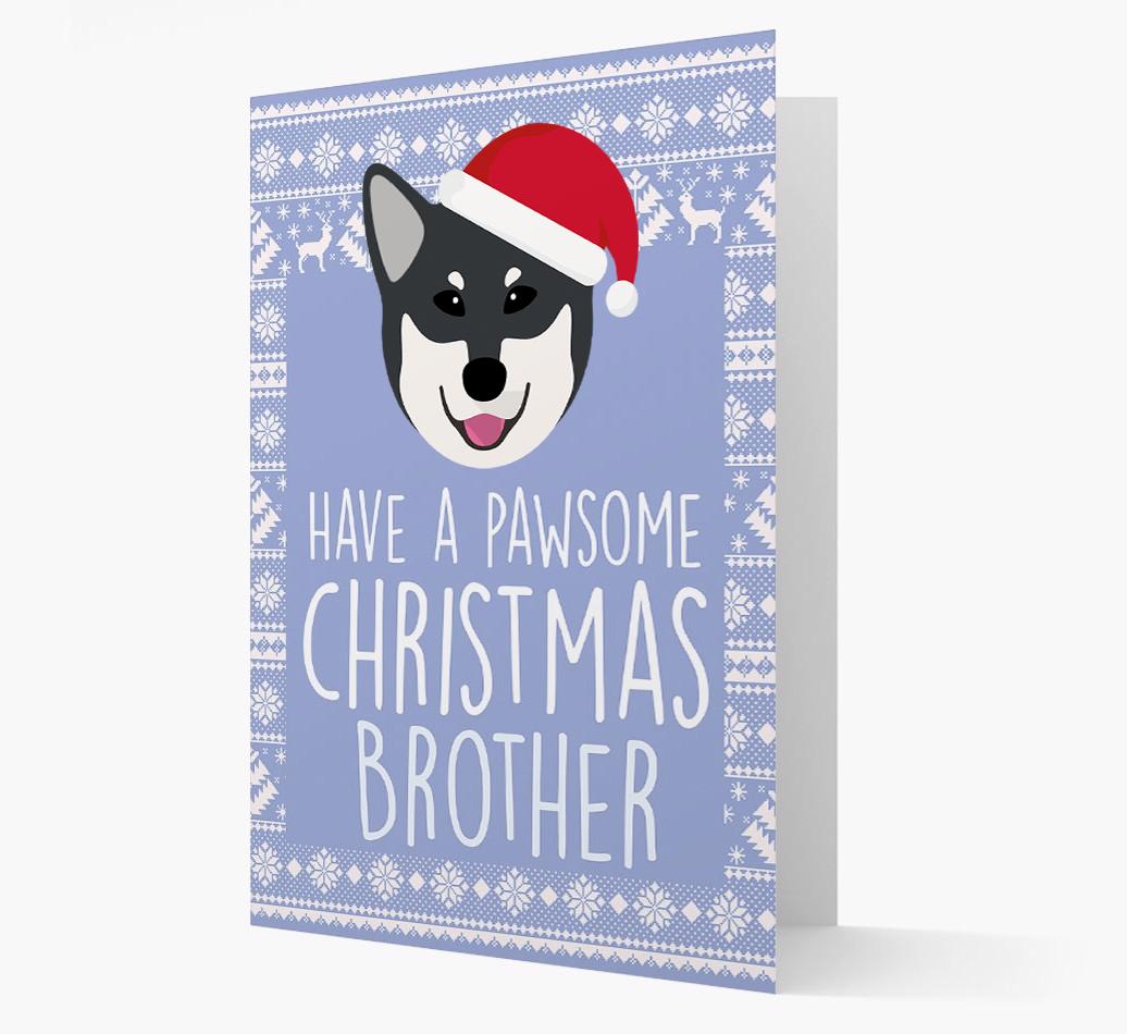 'Have a Pawsome Christmas' - Personalized {breedFullName} Christmas Card