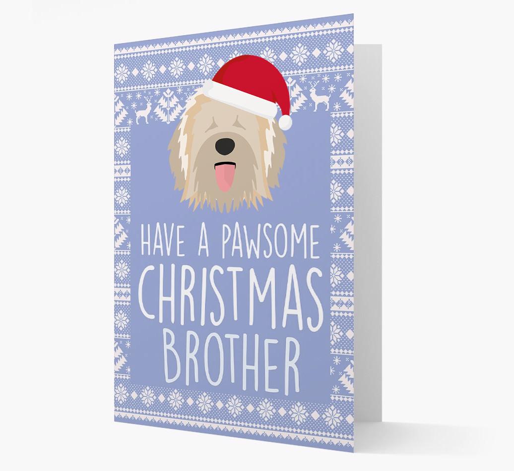 'Have a Pawsome Christmas' - Personalized {breedFullName} Christmas Card