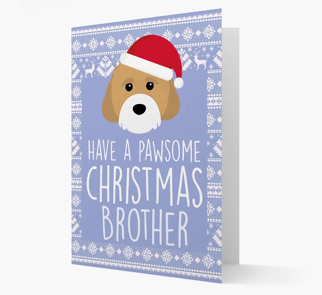 'Have a Pawsome Christmas' - Personalized {breedFullName} Christmas Card
