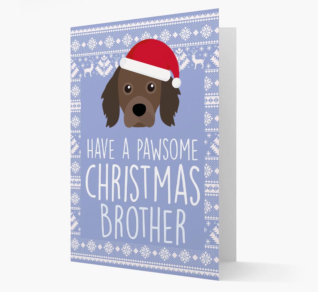 'Have a Pawsome Christmas' - Personalized {breedFullName} Christmas Card
