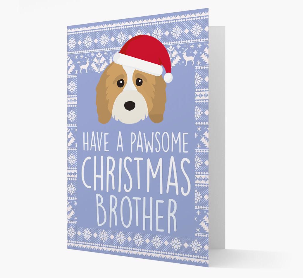 'Have a Pawsome Christmas' - Personalized {breedFullName} Christmas Card