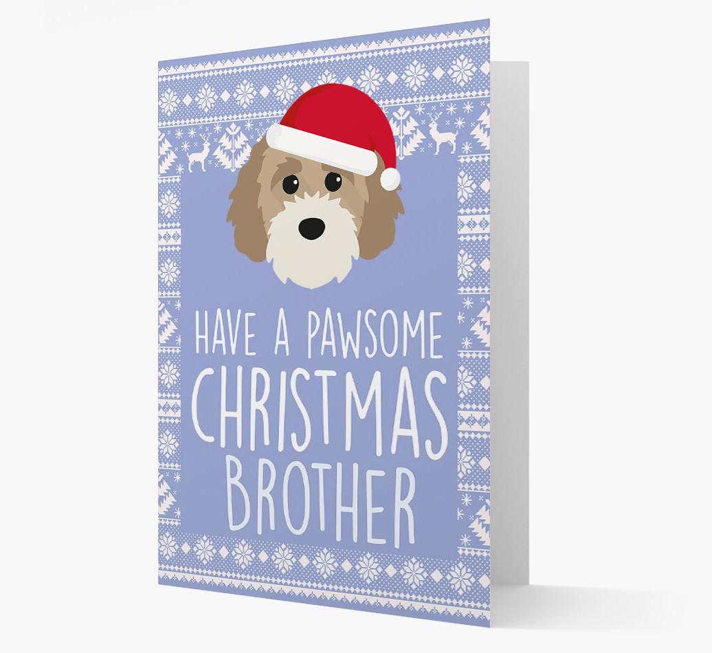 'Have a Pawsome Christmas' - Personalized {breedFullName} Christmas Card