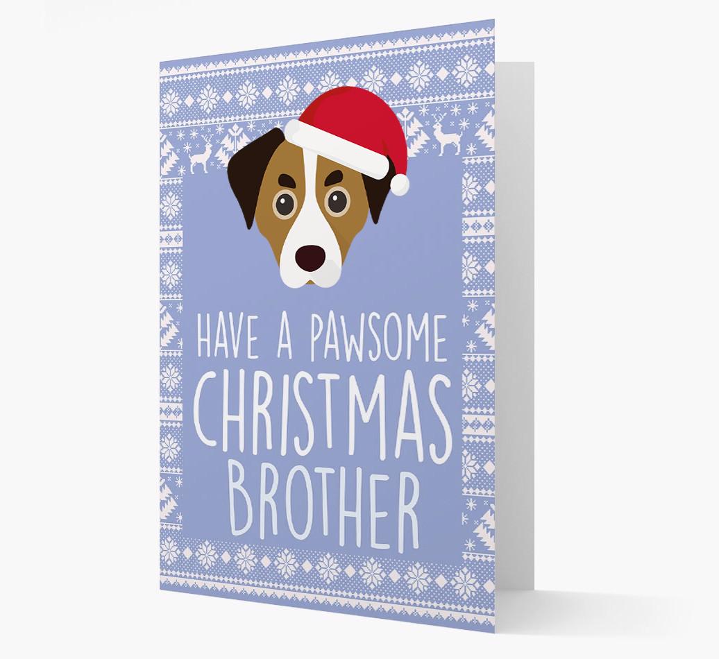 'Have a Pawsome Christmas' - Personalized {breedFullName} Christmas Card