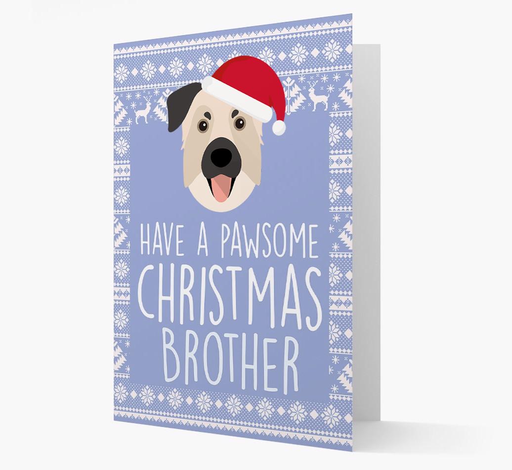 'Have a Pawsome Christmas' - Personalized {breedFullName} Christmas Card