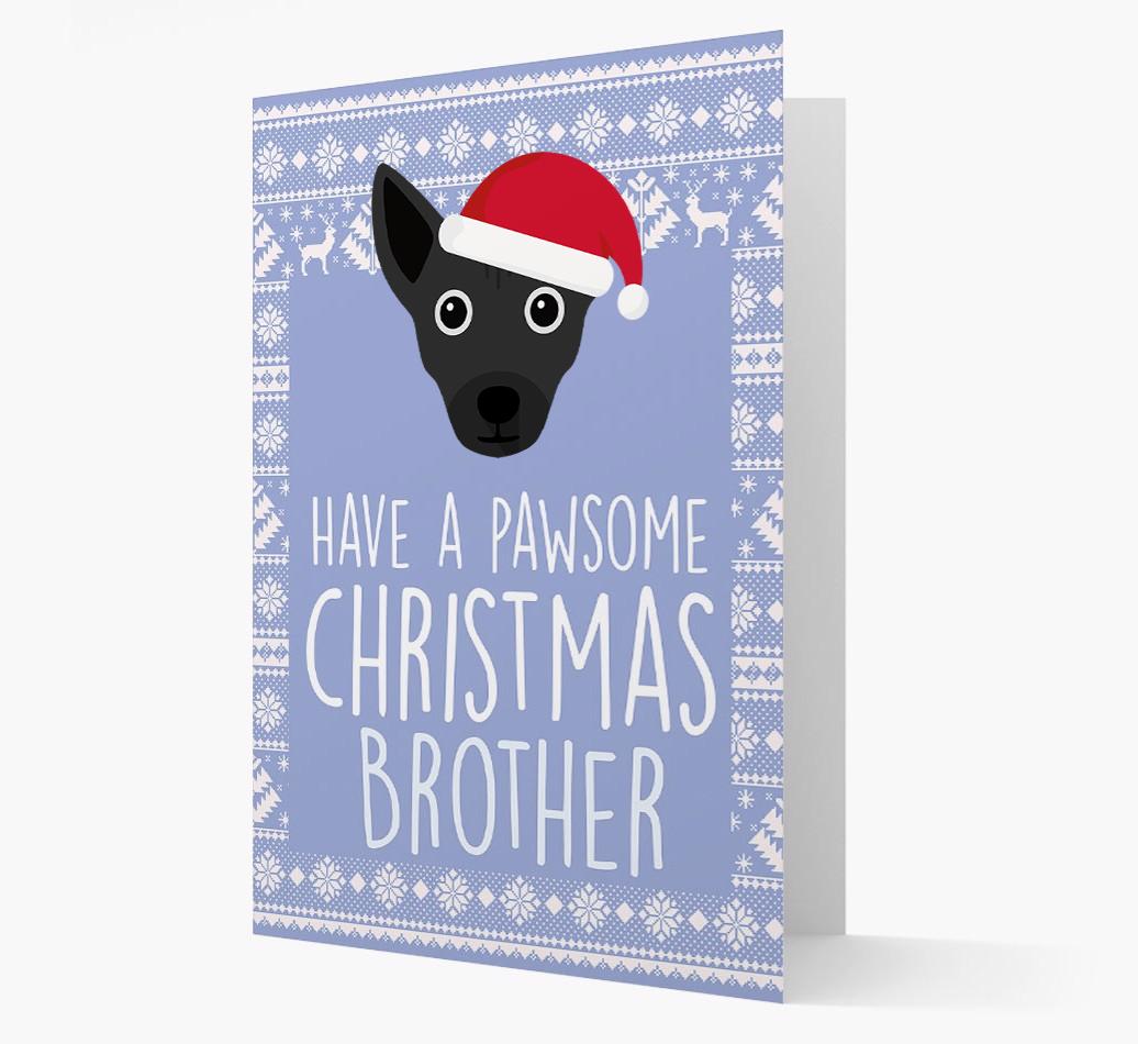 'Have a Pawsome Christmas' - Personalized {breedFullName} Christmas Card