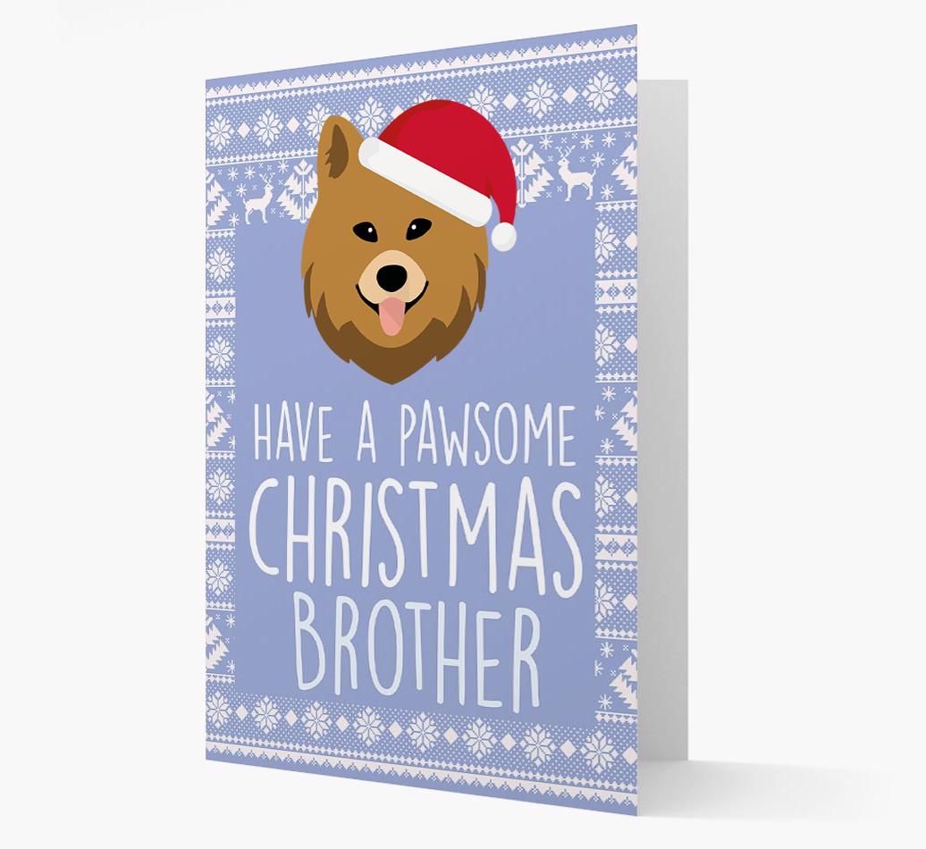 'Have a Pawsome Christmas' - Personalized {breedFullName} Christmas Card