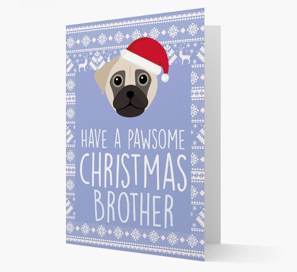 'Have a Pawsome Christmas' - Personalized {breedFullName} Christmas Card