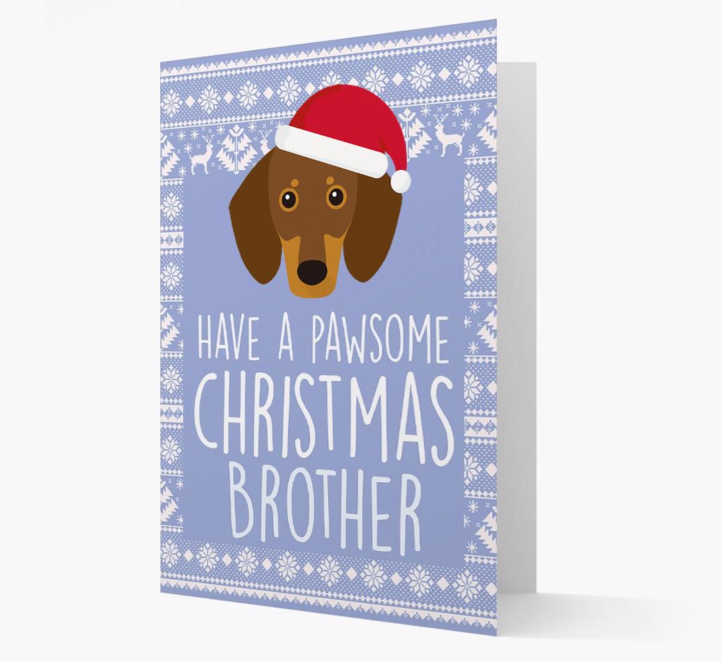 'Have a Pawsome Christmas' - Personalized {breedFullName} Christmas Card