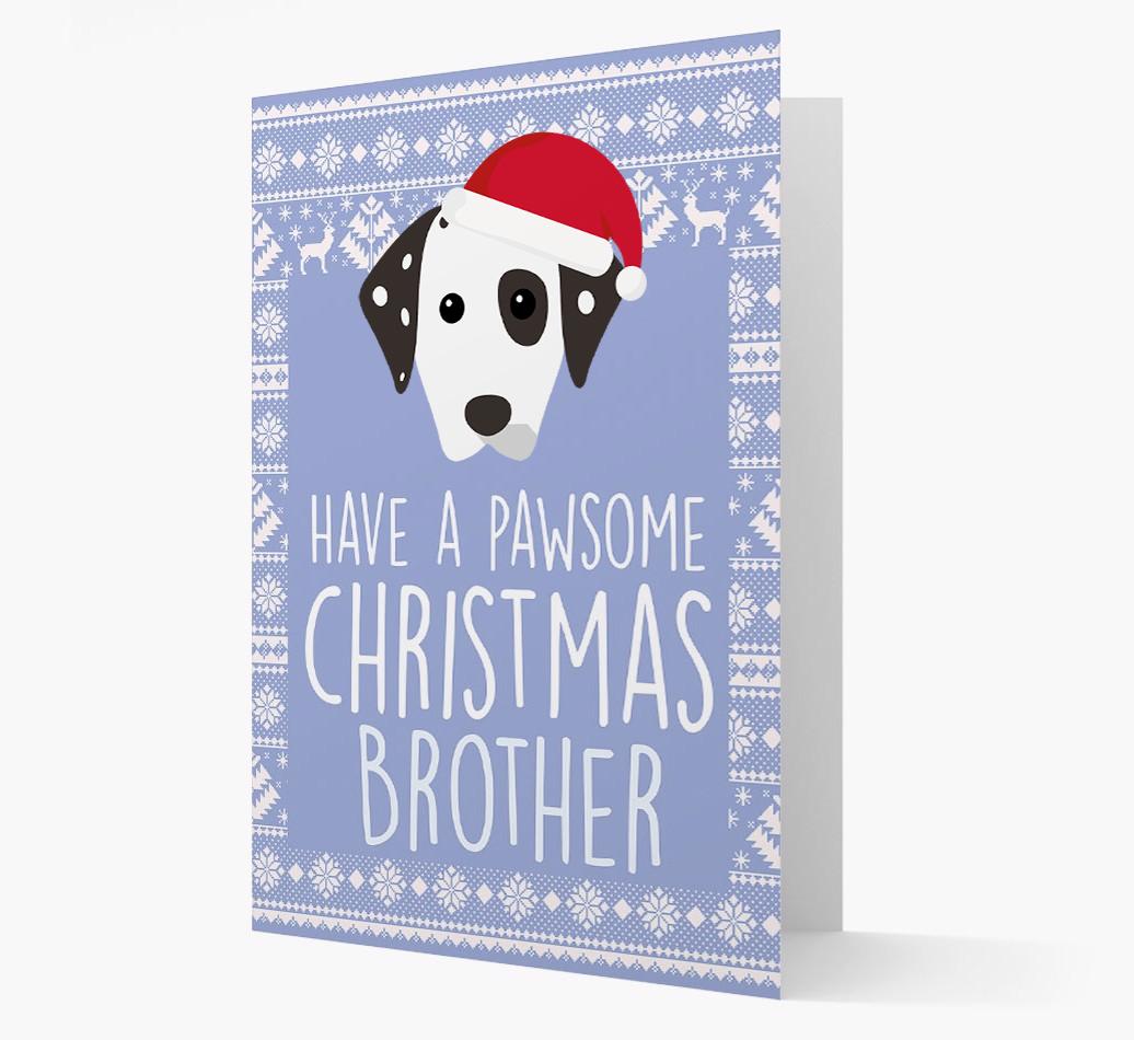 'Have a Pawsome Christmas' - Personalized {breedFullName} Christmas Card