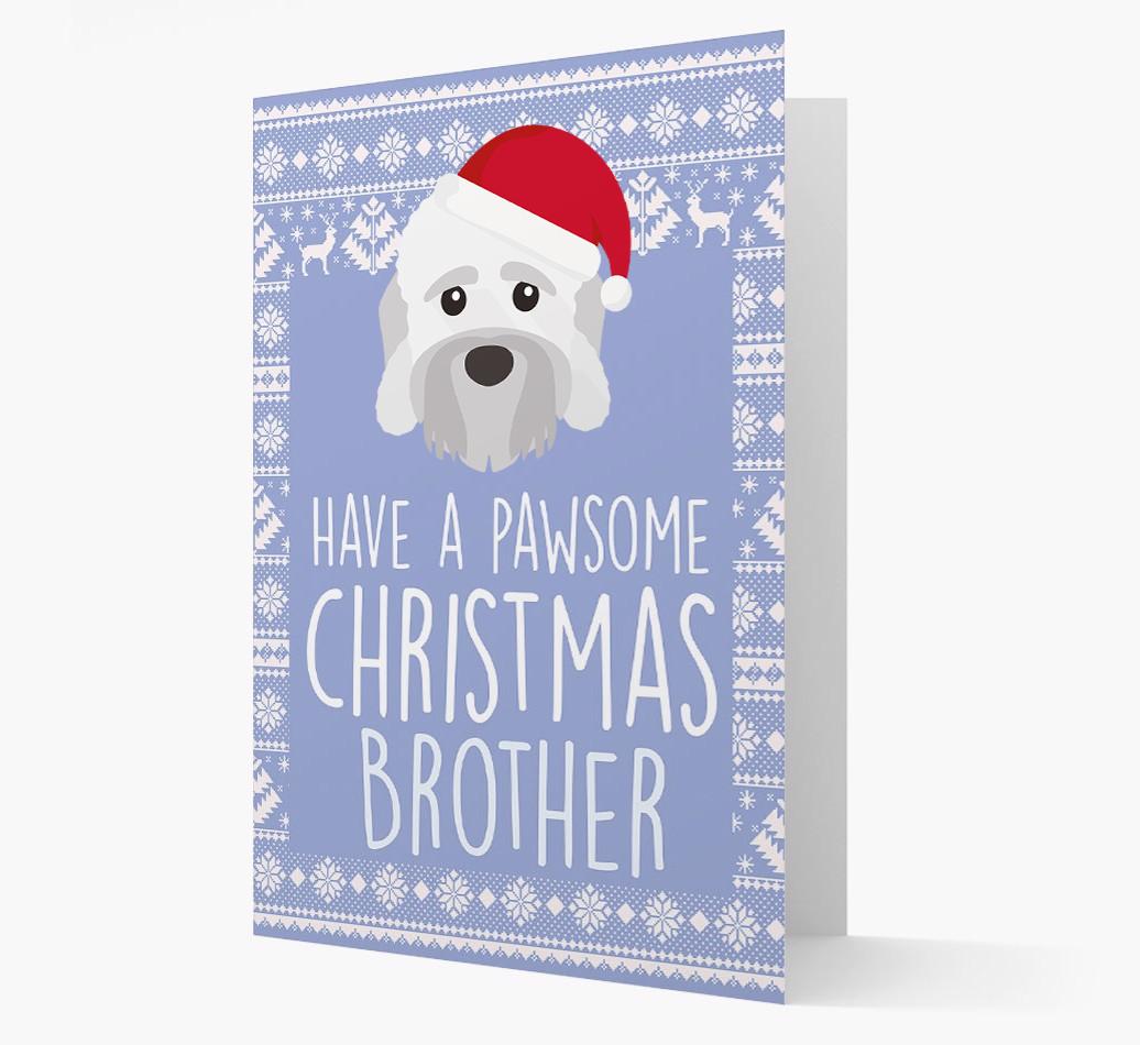 'Have a Pawsome Christmas' - Personalized {breedFullName} Christmas Card