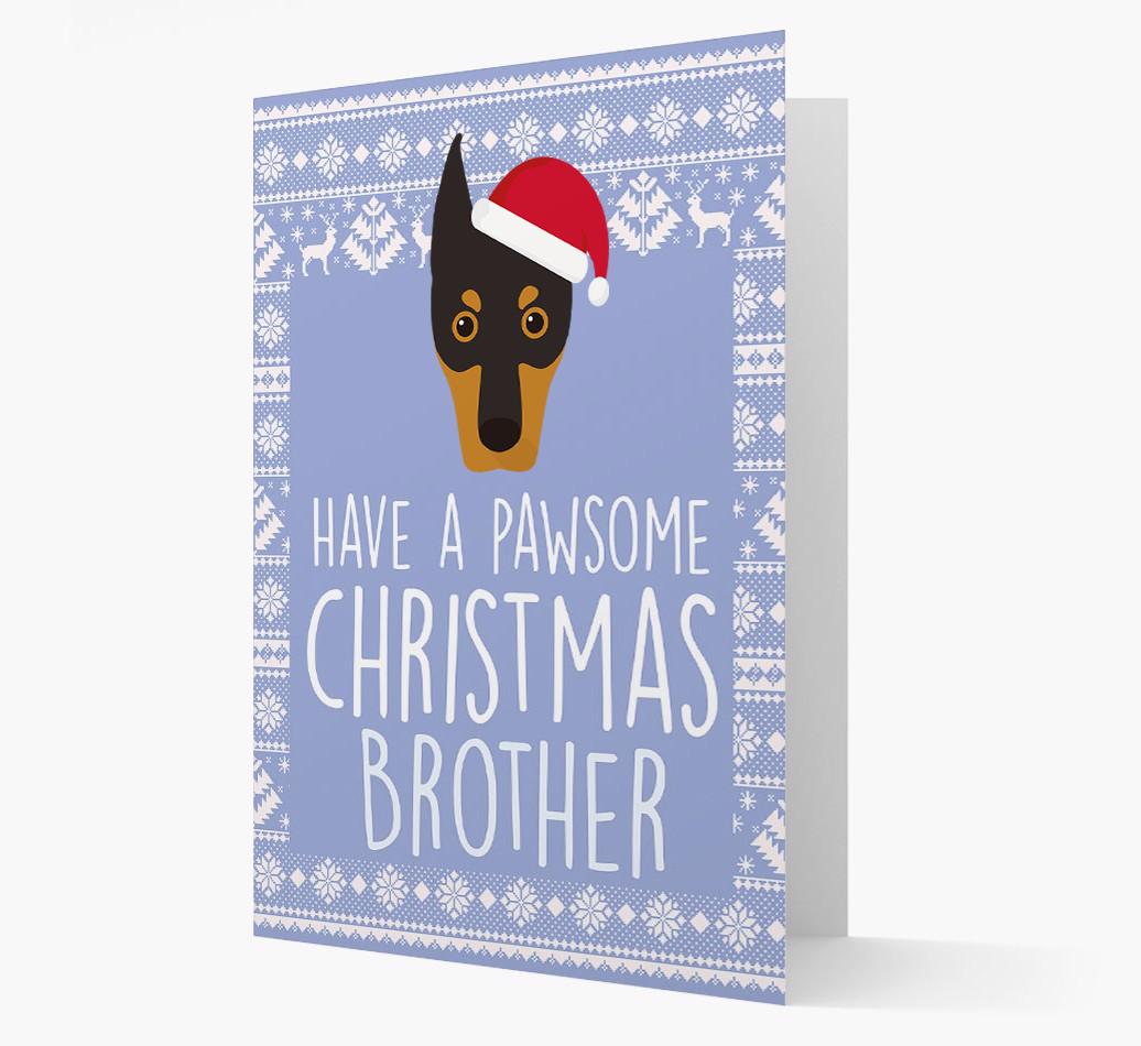 'Have a Pawsome Christmas' - Personalized {breedFullName} Christmas Card