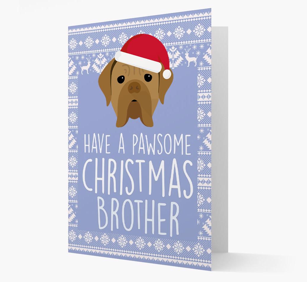 'Have a Pawsome Christmas' - Personalized {breedFullName} Christmas Card