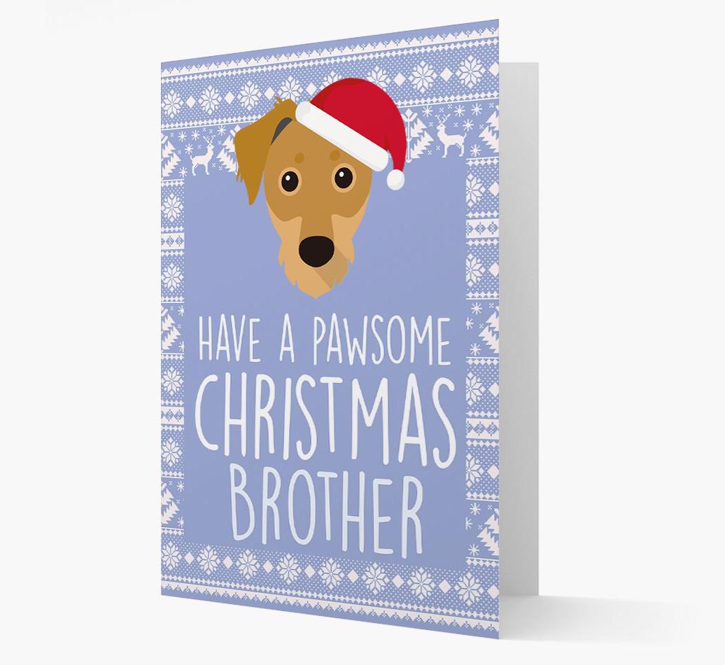 'Have a Pawsome Christmas' - Personalized {breedFullName} Christmas Card