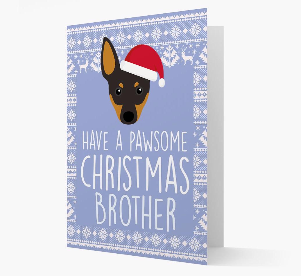 'Have a Pawsome Christmas' - Personalized {breedFullName} Christmas Card