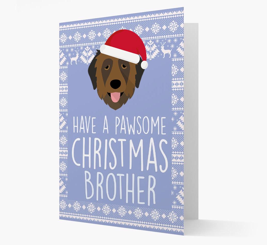 'Have a Pawsome Christmas' - Personalized {breedFullName} Christmas Card