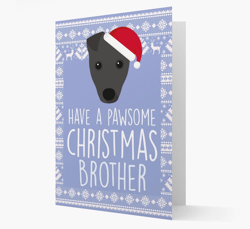'Have a Pawsome Christmas' - Personalized {breedFullName} Christmas Card