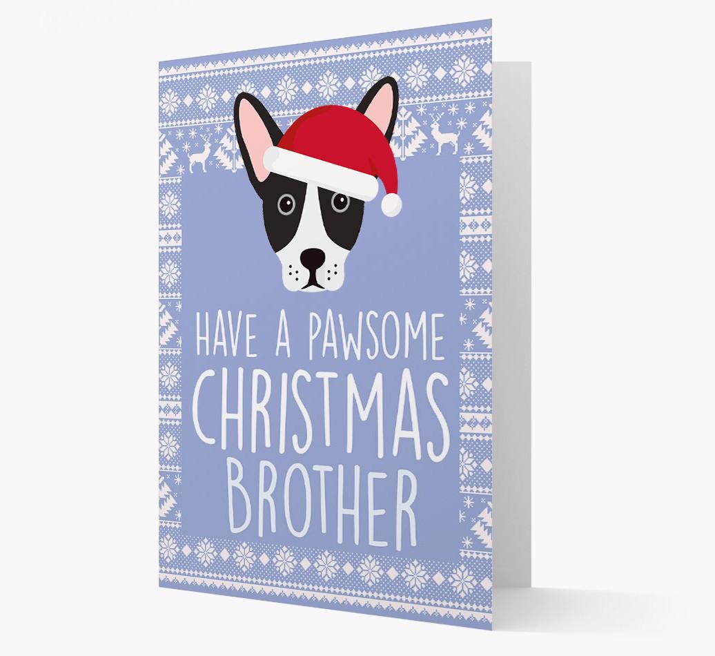 'Have a Pawsome Christmas' - Personalized {breedFullName} Christmas Card