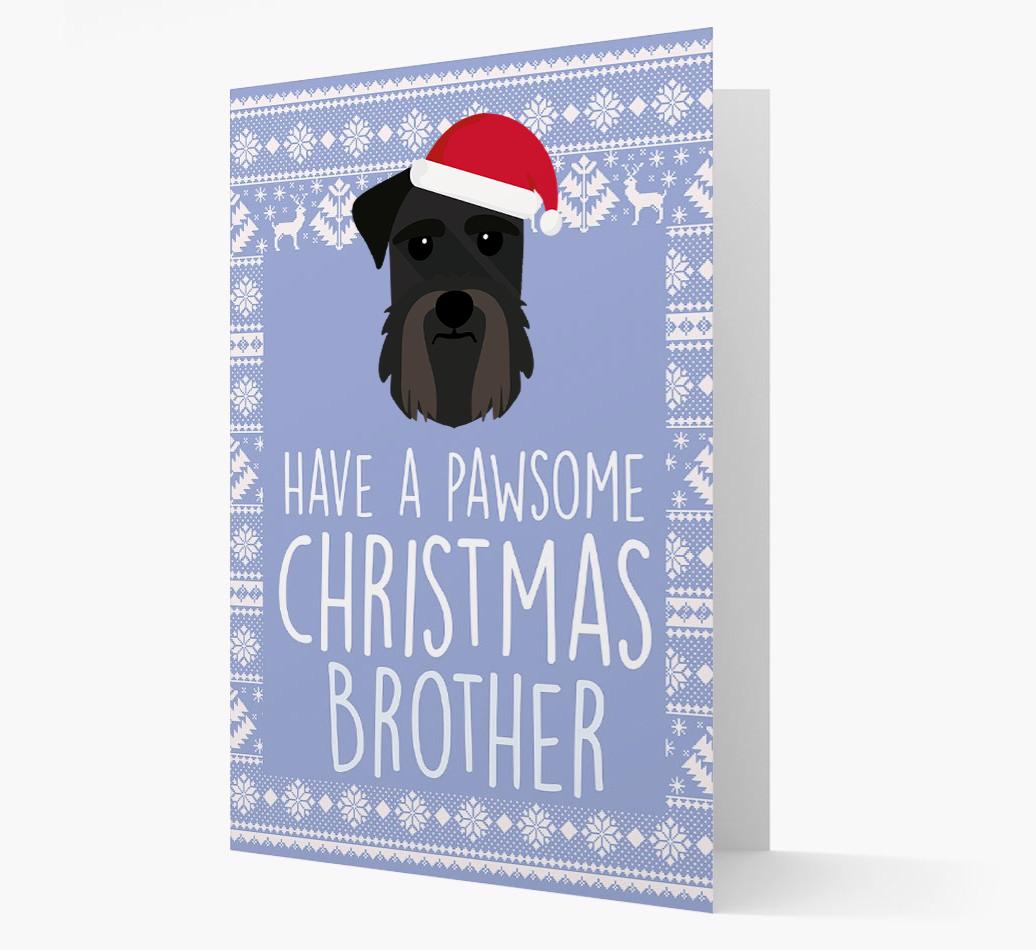 'Have a Pawsome Christmas' - Personalized {breedFullName} Christmas Card