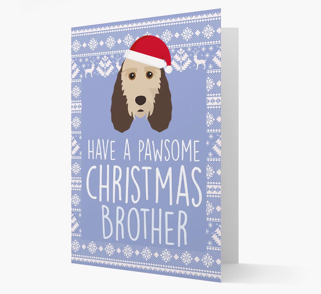 'Have a Pawsome Christmas' - Personalized {breedFullName} Christmas Card