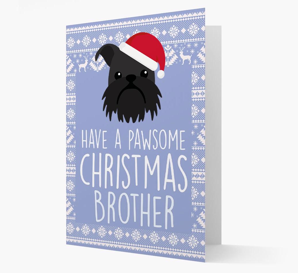 'Have a Pawsome Christmas' - Personalized {breedFullName} Christmas Card