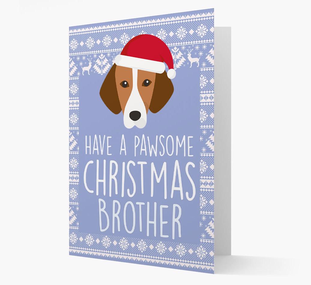 'Have a Pawsome Christmas' - Personalized {breedFullName} Christmas Card