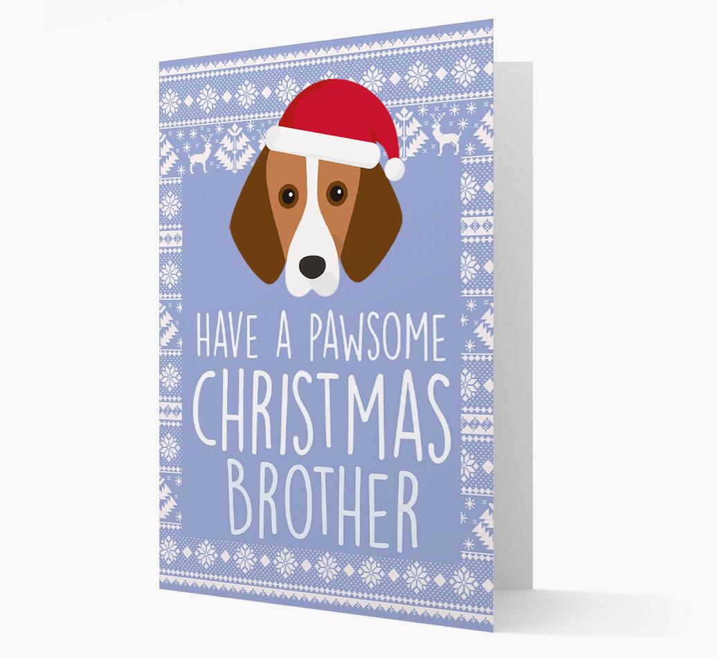 'Have a Pawsome Christmas' - Personalized {breedFullName} Christmas Card