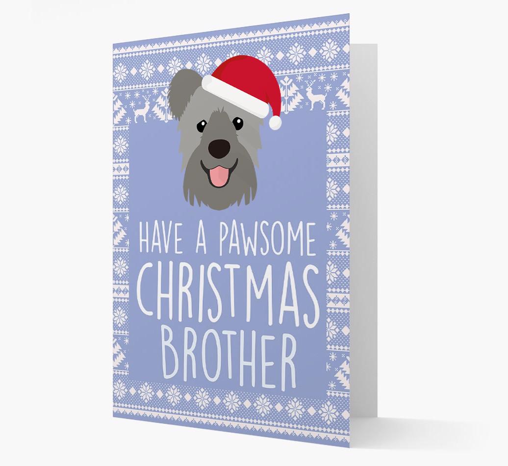'Have a Pawsome Christmas' - Personalized {breedFullName} Christmas Card
